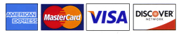 Credit and debit cards accepted